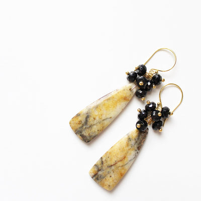 Handmade semiprecious stone earrings